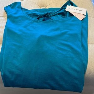 NWT Lane Bryant Teal Swing Tee